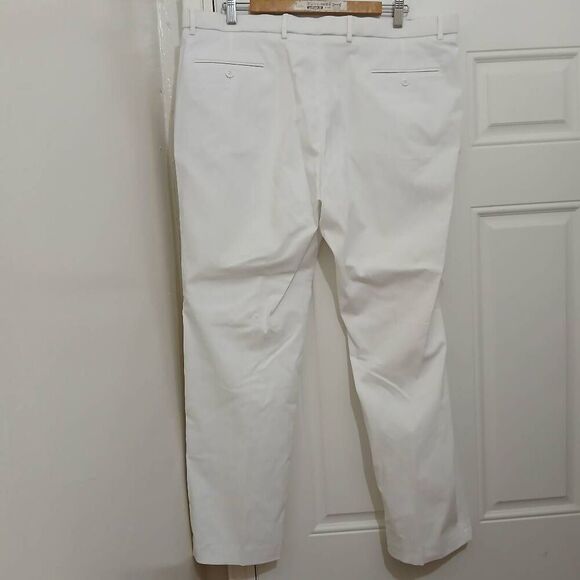 Tommy Hilfiger mens 40×32 pure white summer pants stretch - Picture 2 of 8